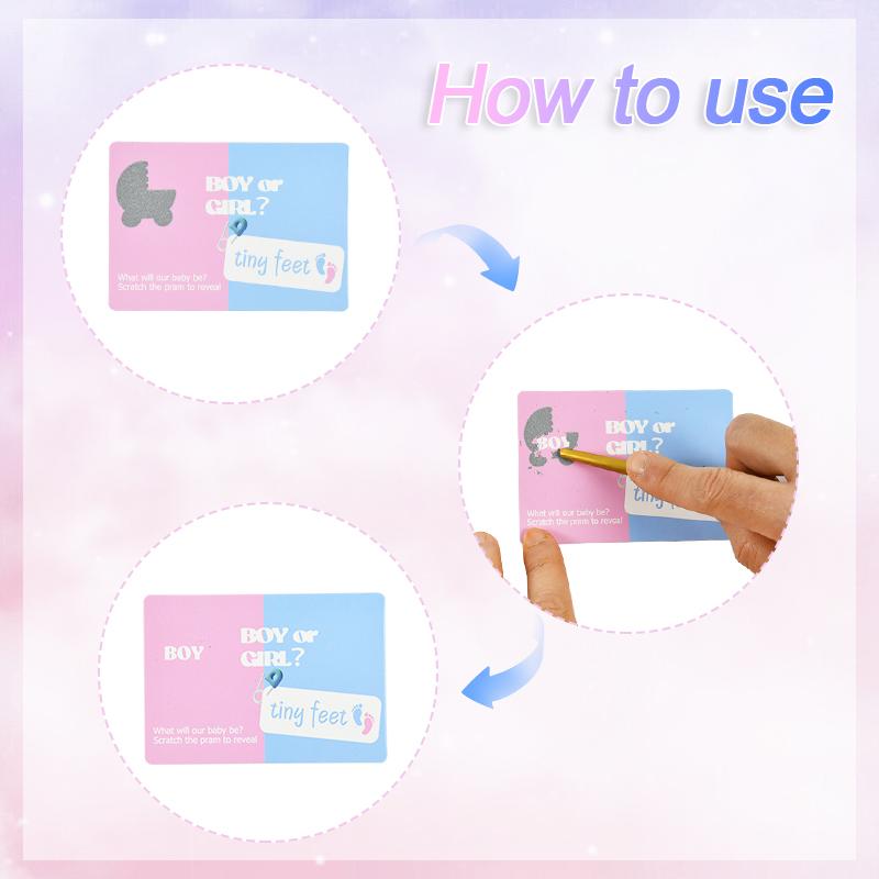 24 шт./пакет скретч-карты для мальчиков или девочек, игровые принадлежности для вечеринок, для девочек, для девочек, для девочек, для украшения детского душа, для крещения, для украшения, билеты