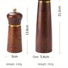Oak solid wood household sea salt black pepper grinder, antique Western style grinding bottle, seasoning jar