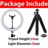 LED Selfie Ring Light Photography Video Light 33cm RingLight with Phone Stand Tripod Fill Light Dimmable Lamp Trepied Streaming