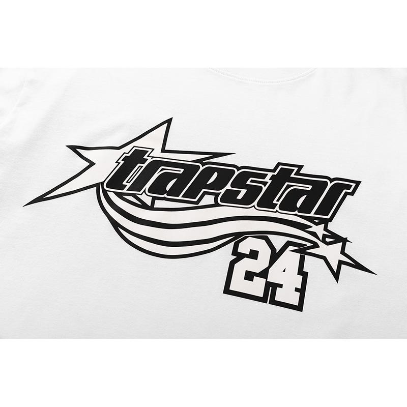 746 Trapstar London 2026 Лето Новая Высококачественная Хлопковая Круглый Вырез Свободная Большого Размера Женская Футболка