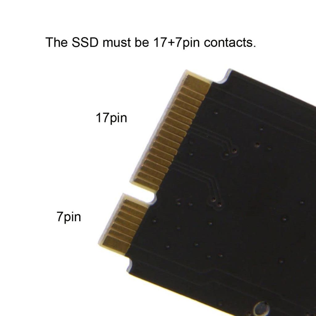 Корпус-адаптер Chenyang Pin для SSD MAC на жесткий диск SATA для 2012 Retina Pro iMac SSD 17+7 2,5-дюймовый