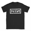 NIN Retro Логотип Nine Inch Nails Футболка Мужская Женская Мода Хлопковая Футболка Круглый Вырез Короткий Рукав Футболки Идея для Подарка Одежда