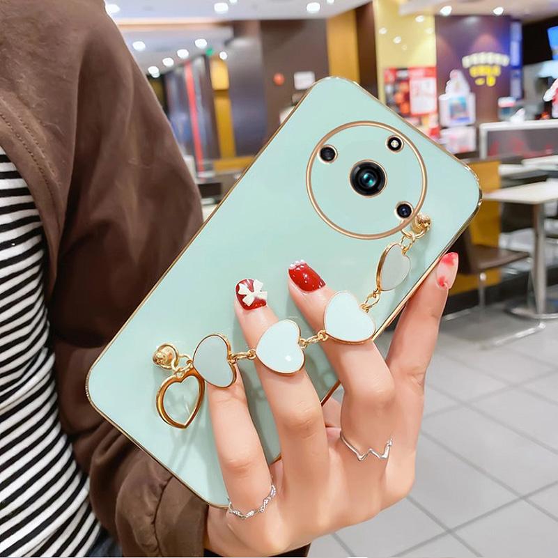 Чехол для телефона с ремешком на запястье для Realme 11 Pro + 10 Pro 9 9i 8 Pro 8i 7 Realme GT Neo 5 5S 3 2 2T GT Master, мягкая задняя крышка