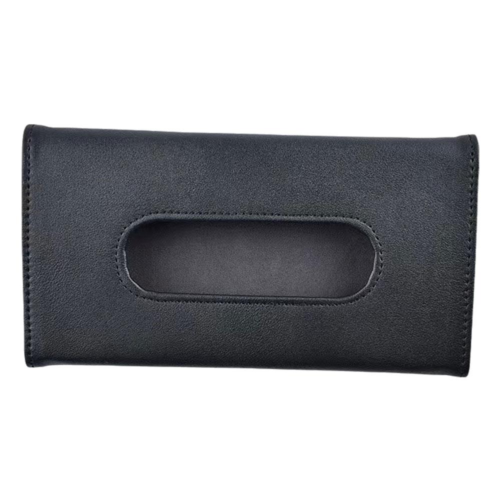 Car Sun Visor PU Leather Tissue Holder Mask Holder Sun Storage Auto Interior Visor Holder Accessories Car Decoration S4V8