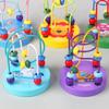 Colorful Cartoon Small Beaded Toys Wooden Bead Maze Toy New Roller Coaster Educational Circle Toy
