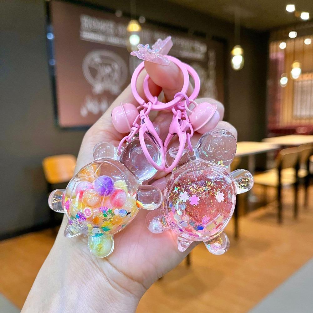 Прозрачные куклы-черепахи цвета конфет, светящиеся зыбучие пески, бутылка, украшение, пара