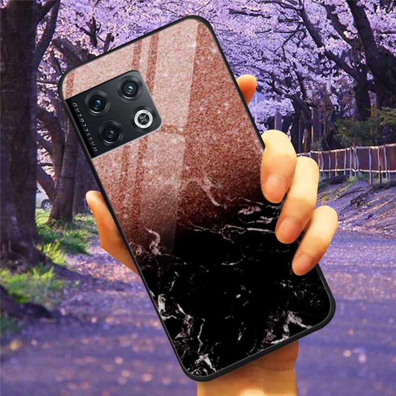 For OnePlus 10 Pro 5G Case 6.7'' Tempered Glass Starry Marble Hard Back Cover for One Plus 10Pro Funda Capa Oneplus10pro Coque