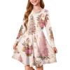 Girls' Princess Dress - Long Sleeve A-Line T-Shirt Dress Christmas Day