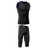 2mm Neoprene Wetsuit Shorts Vest Set Diving Snorkeling Surfing Thermal Swimsuit for Men Women