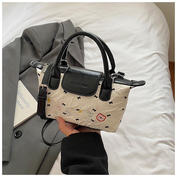 Cute Bow Small Bag Women's New Korean Sweet and Fashionable Versatile Shoulder Messenger Bag Foreign Hand Bag