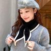 Triangle Cross Scarves Windproof False Collar Sweet Cross Neckerchief  Girl