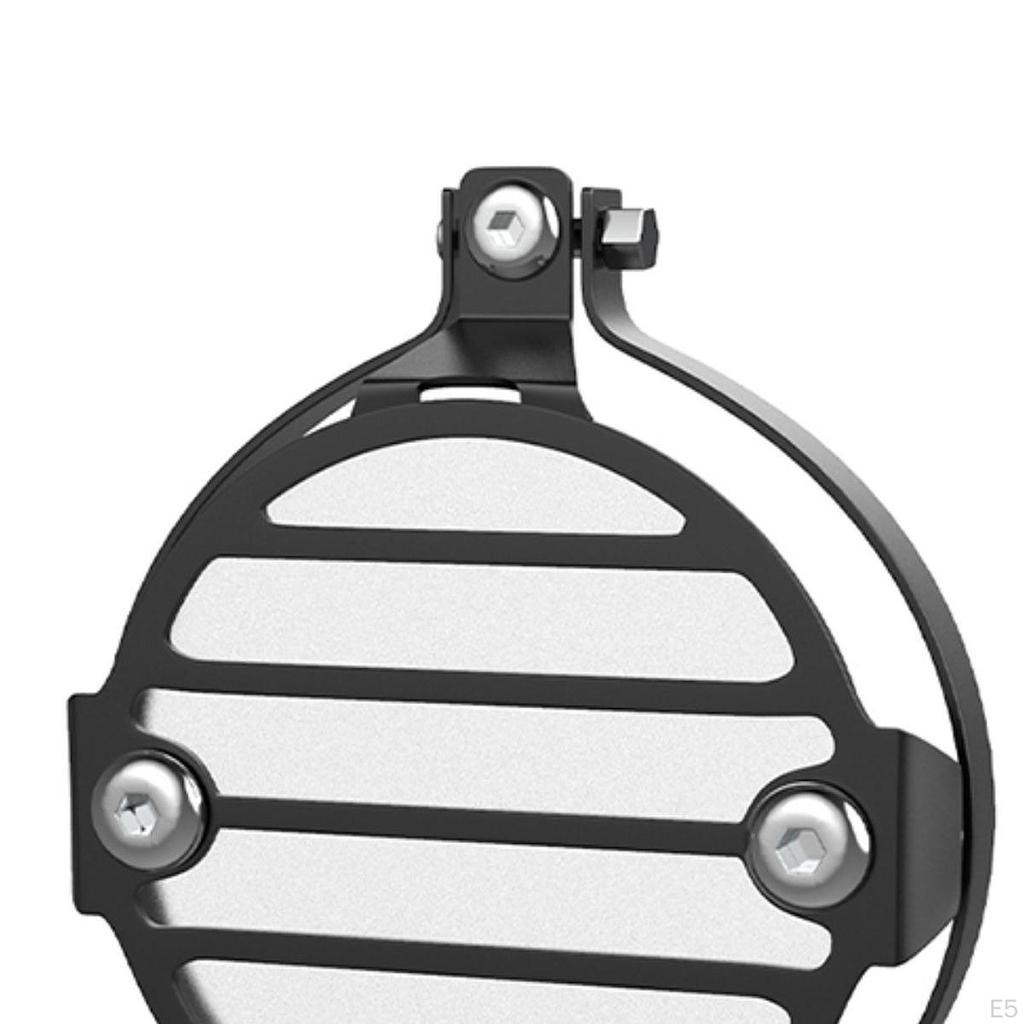 2 Pieces Fog Light Protector Cover Aluminum Alloy Motorcycle Lamp Guard Foglight Shield