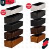 Kotarbau® Wooden Garden Planter Box For Terrace With Insert White 44 X 20 Cm
