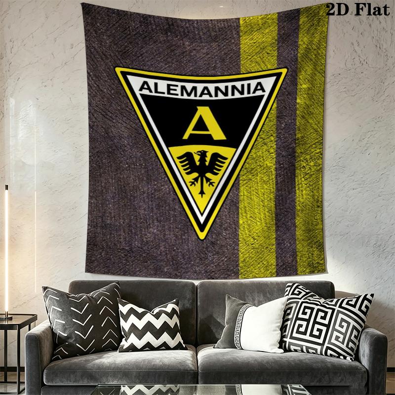 Alemannia Aachen Wall Tapestry Aesthetic Wall Hanging Printed Fabric Blanket Decorative Tapestries for Bedroom Living Room Home Decor