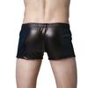 Лакированные кожаные плавки, пляжные шорты-боксеры, мужские купальники на шнуровке
