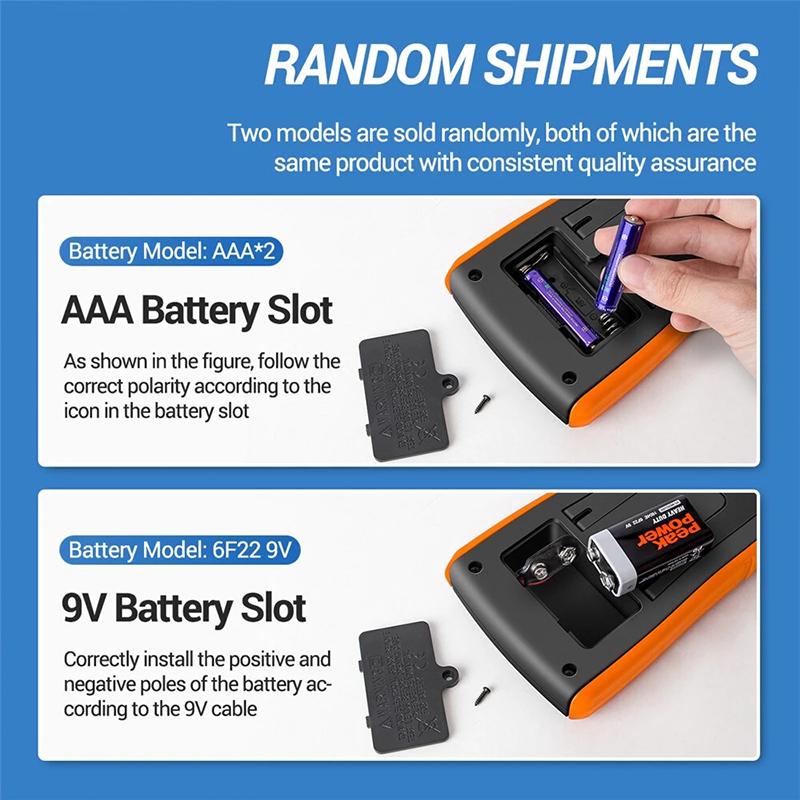 Dt9205A Digital Multimeter True Rms Professional /Dc Current Tester Capacitor Voltage Meter Detector Tools