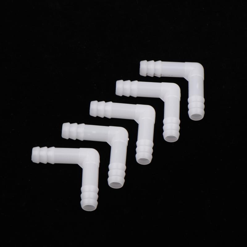 5Pcs 8/10MM PE Elbow Connector Aquarium Tank Air Pump Hose Pagoda Joint Watering Irrigation Garden Water Pipe Connector