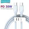 KUULAA Type C To Type C Cable 30W PD Fast Charging Charger For iPhone15 Pro/ProMax/Plus/15 USB Type C-C Cable for Macbook iPad Data Cord HUAWEI