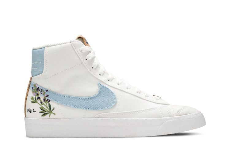 Женские кроссовки Nike Blazer Mid 77 Indigo (Женский) Белый/Индиго/Обсидиан