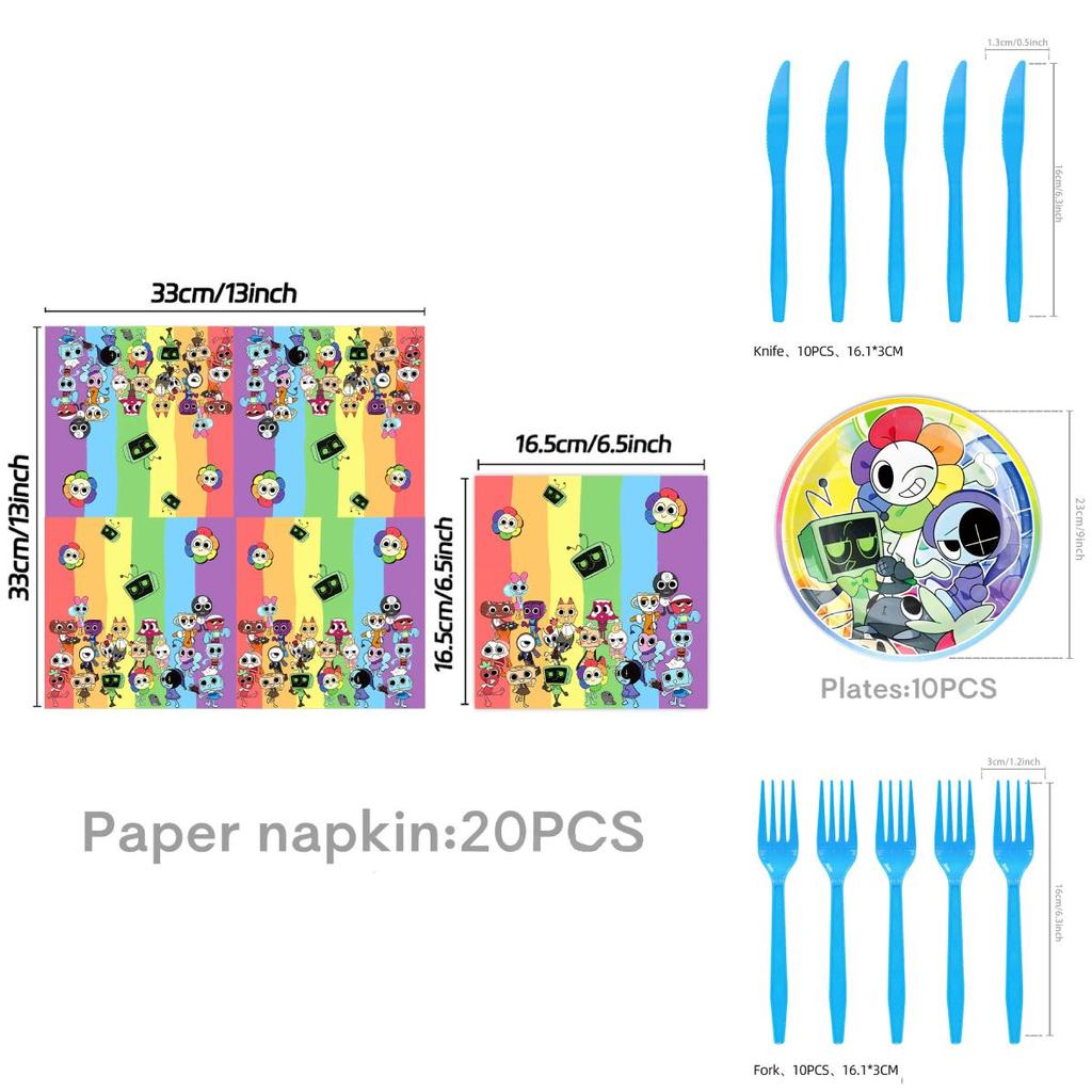 Набор декора для тематической вечеринки «Мир денди» с бумажными тарелками, стаканчиками и баннером для дня рождения детей