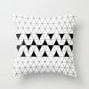 Home decorated black and white geometric cube letter printing cushion cushion car bedroom living room sofa pillow sleeve