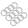 20 шт. Круглая пружина OD для триггерной пряжки, защелкивающиеся карабины, кошелек для сумки, брелок для ключей, DIY аксессуары, серебристый тон 1,5" O-образные кольца