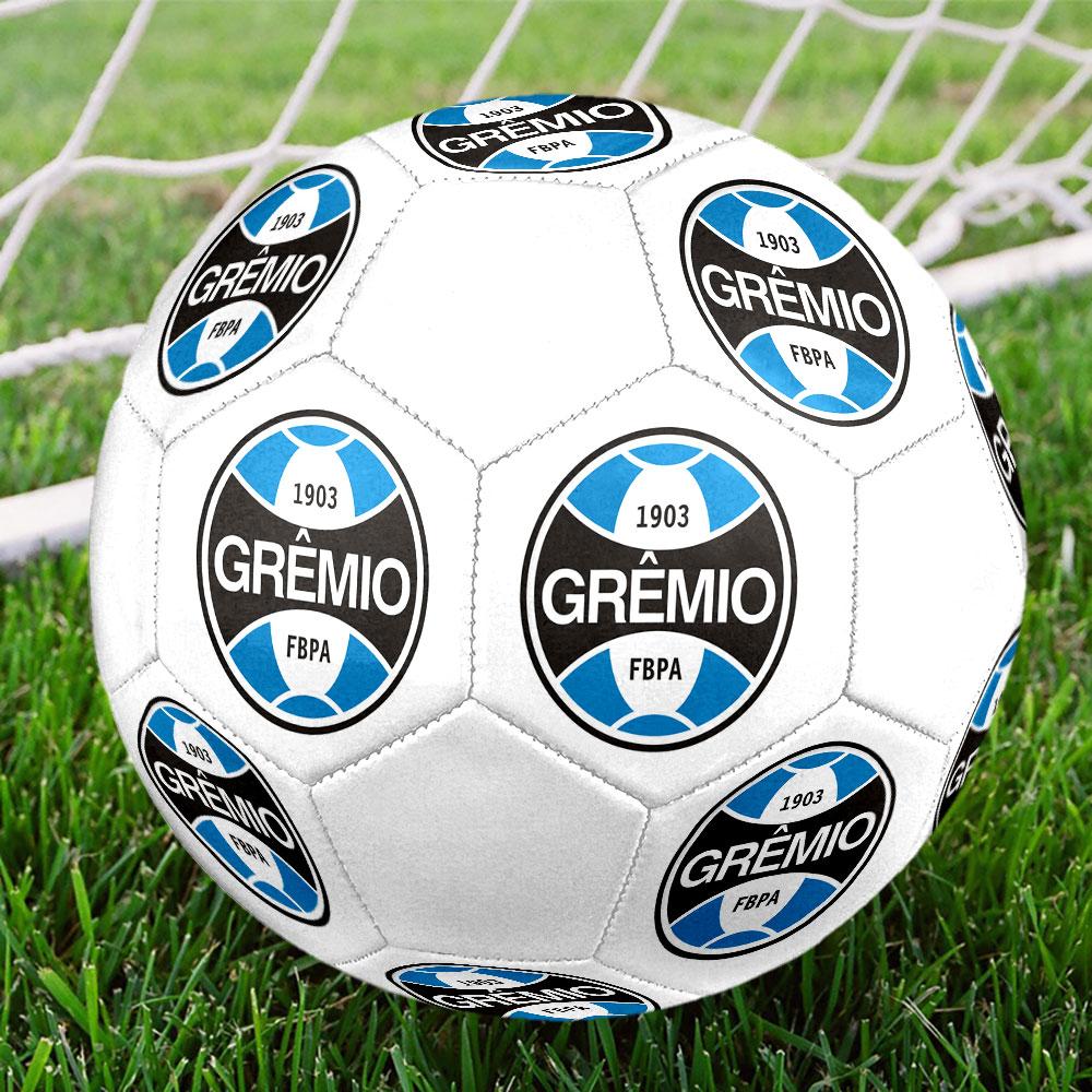 Футбольный мяч GREMIO FC, размер 5, машинная сшивка, ПВХ, прочный и с высоким отскоком, подходит для всех возрастов, фанатская атрибутика, для матчей и игр на открытом воздухе.