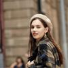 Женская Девушка Регулируемая Элегантная Жемчужная Французская Шапка Берет Художника Теплая Шерстяная Шляпа Художника