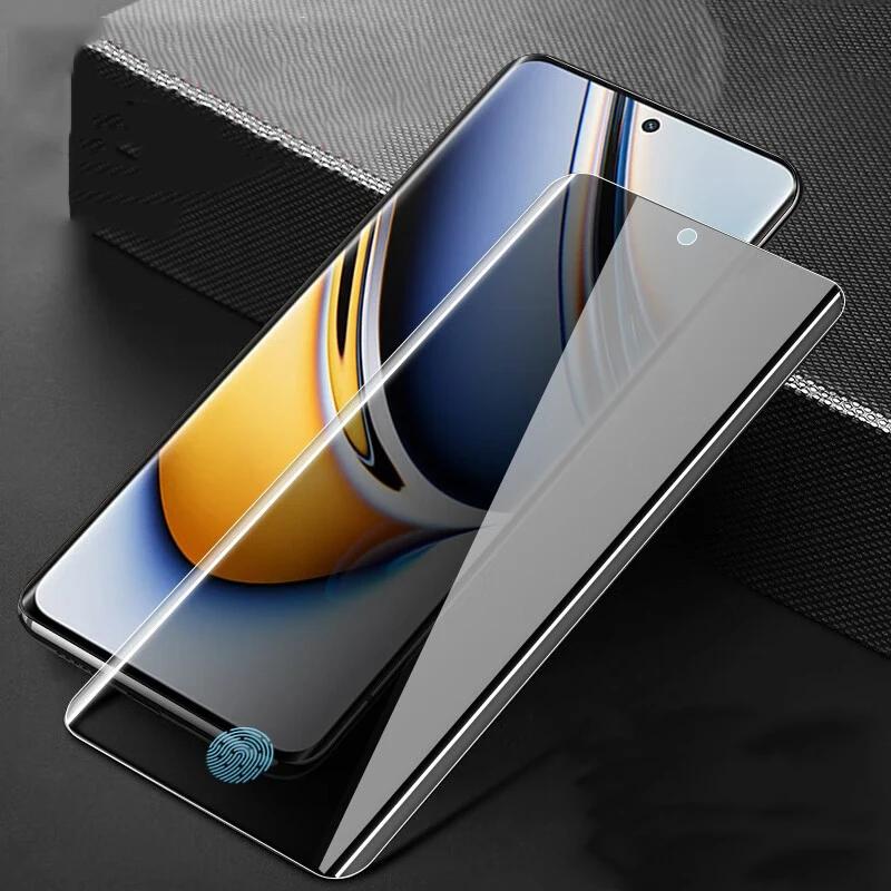 3D Изогнутое УФ Защитное Стекло с защитой от подглядывания для Redmi Note 13 Pro Plus Защитная Пленка для Экрана для Redmi Note 14 15 Pro+ Plus