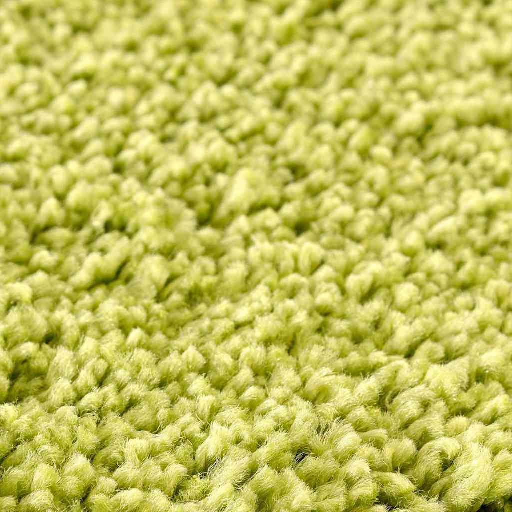 Non Slip Bathroom Mat with Toilet Cutout Green 50 x 50 cm