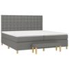 VidaXL Slat Bed Base with Mattress, Upholstered Bed, Double Bed, Adult Bedroom Interior Bed, Modern, 3137502