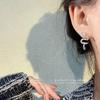 Легкая роскошь изысканный темперамент блеск Хао дух змея гвоздики серьги женские нишевые высококлассные серьги новые подарочные аксессуары
