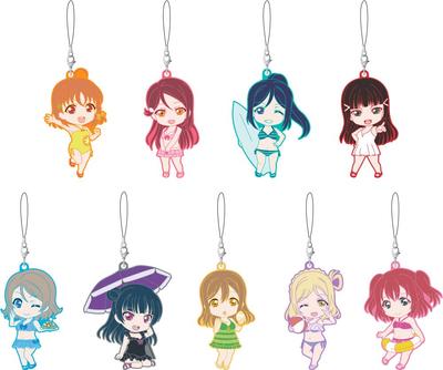 Nendoroid Plus Торговый резиновый брелок Любовь Купальник Коробка из 9 Live! Солнечный свет!! Вер.