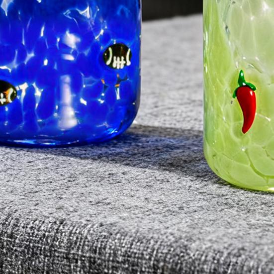 Yousheng Christmas Icon Glass Holiday Themed Stemless Drinking Glasses Unique Texture Design Glassware Christmas Thanksgiving Party Decor