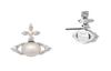 VIVIENNE WESTWOOD Латунные Серьги Женские Белые 8050889642404