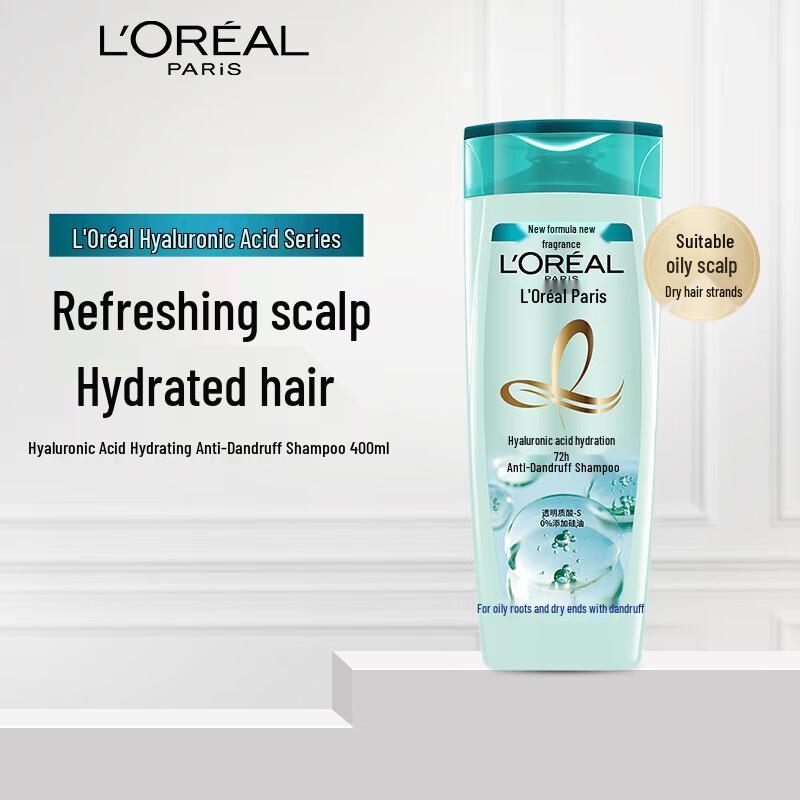 L'Oreal Увлажняющий шампунь против перхоти с гиалуроновой кислотой