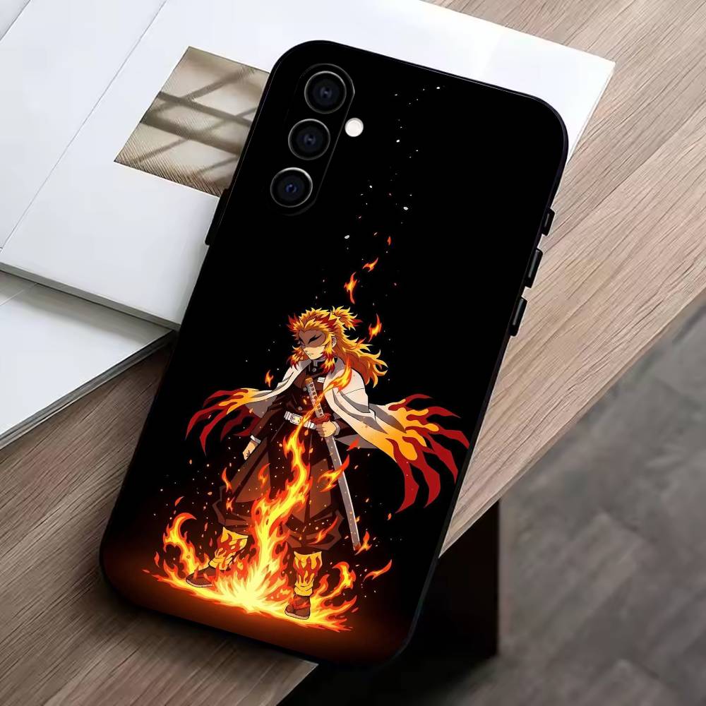 KK-Кёджуро Ренгоку Чехол для телефона Samsung Galaxy A73, A72, A71, A70, A53, A52, A51, Другие Мягкий черный чехол