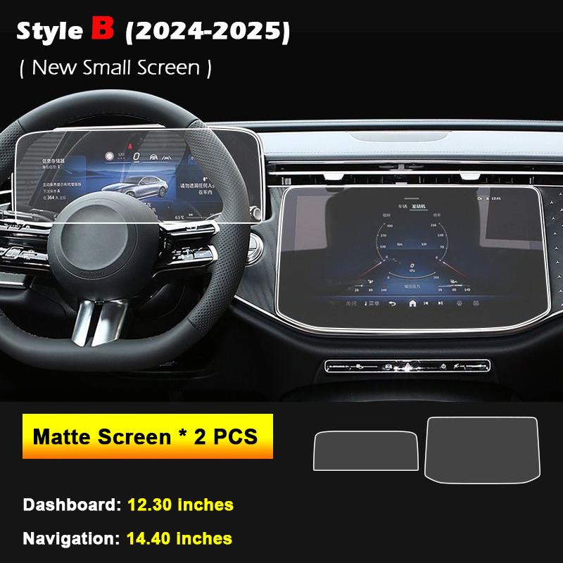 Tempered Glass Screen Protector for Mercedes-Benz E-Class AMG W214 S214 W213 S213 Car GPS Navigation Center Touch Dashboard