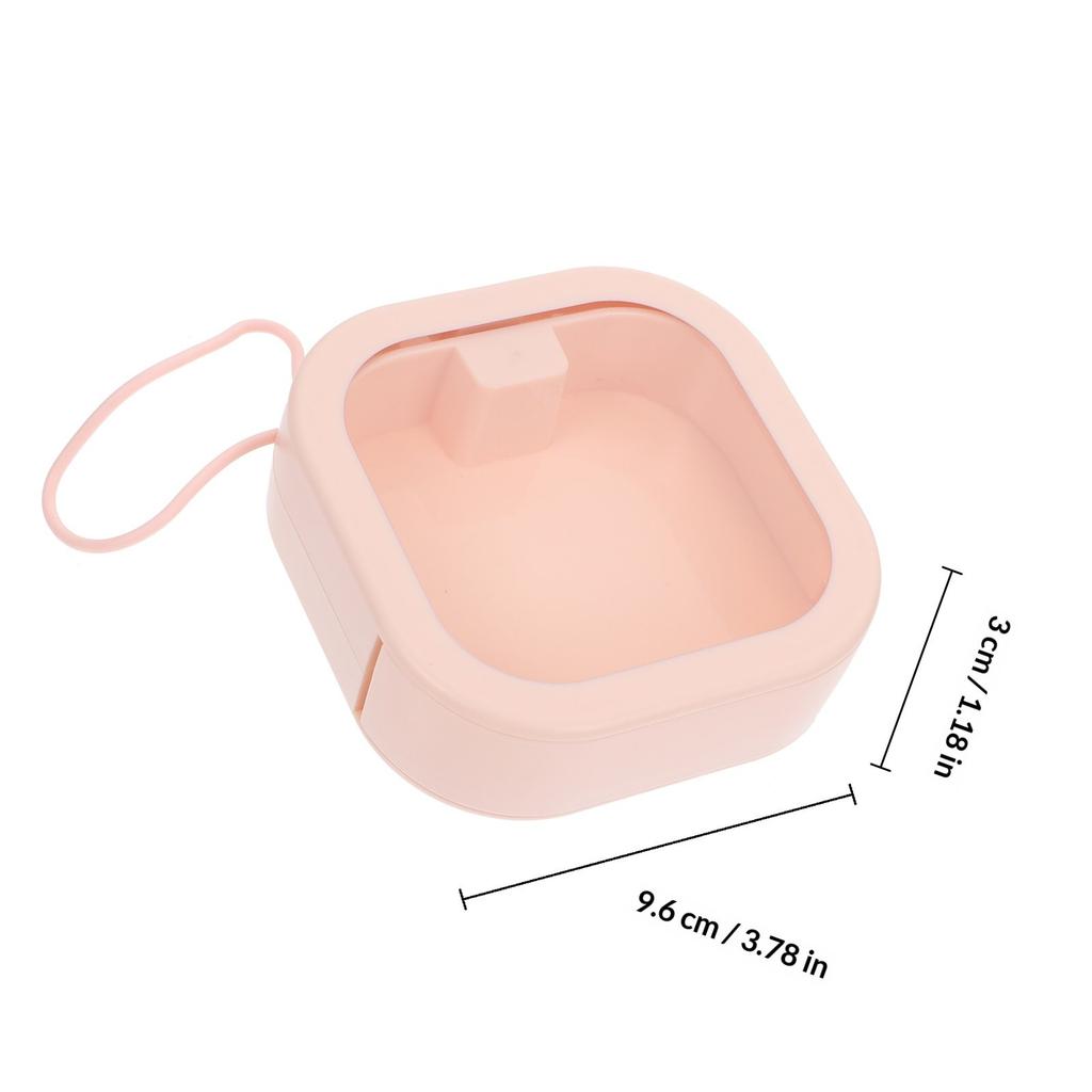 1Pcs Portable Braces Storage Box High-Quality ABS Tpe Denture Orthodontic Retainer Holder Lightweight Pocket-Friendly Daily Use