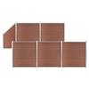 WPC Fence Set - VIDAXL - 965 X 186 Cm - Brown - 54 Panels - Rot-Resistant