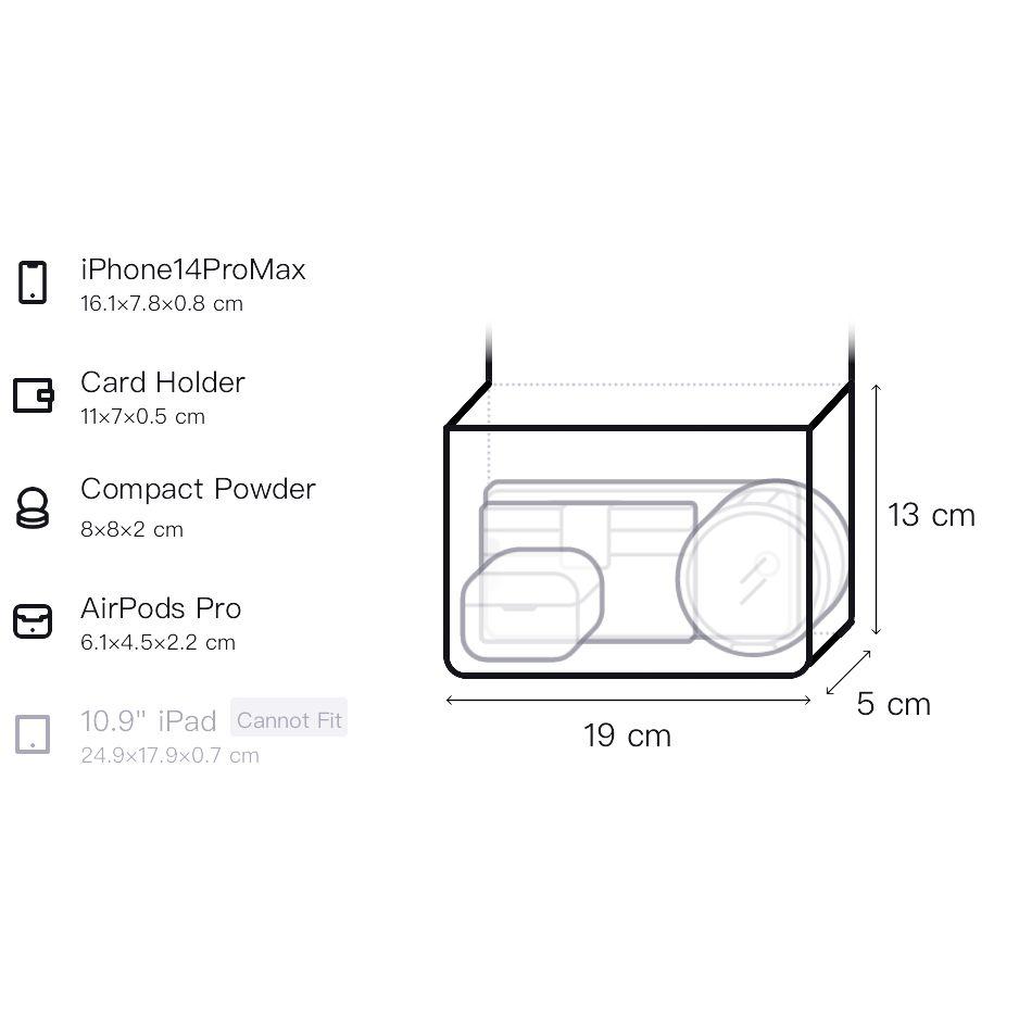 Lululemon X Disney Everywhere 1L Mickey Mouse Embroidered Zipper Nylon Shoulder Crossbody Waist Bag Unisex bags Black LU9BQ6S-0001