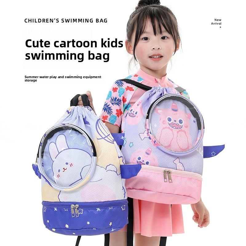 Kids Swim Bag With Dry Wet Separation Waterproof Storage For Beach Travel And Sports Use
