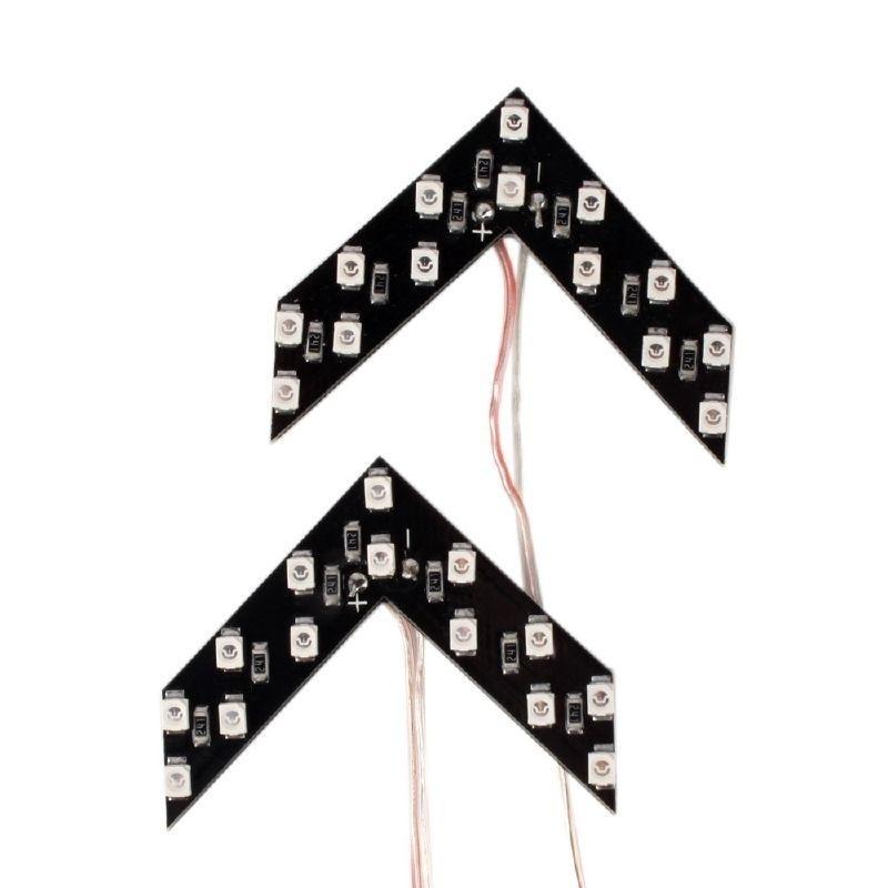 Световая панель-стрелка для зеркала заднего вида автомобиля, индикатор, сигнал поворота, четыре цвета