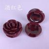 Refillable Empty Makeup Case Eyeshadow Case Lipstick Flower Rose Shape Packaging Foundation Container Mask Lip Cosmetic Box, 1 Piece, 02 Wine