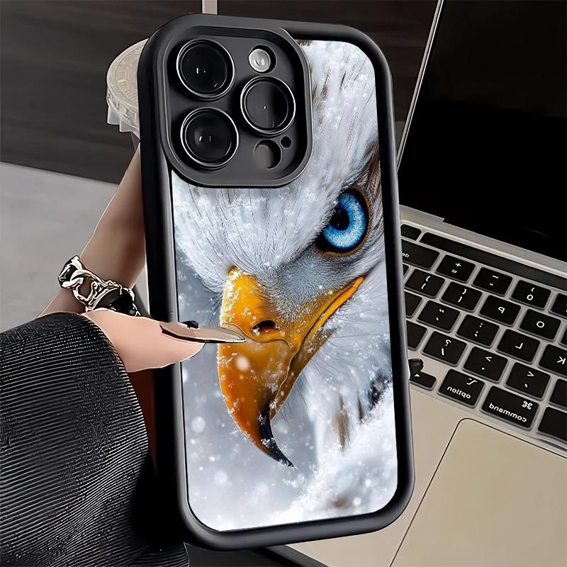 Крутой чехол для телефона с Белоголовым орлом для iPhone 16 17 Air 16E 15 Pro Max 14 Plus 13 12 Mini Capa Мягкий силиконовый Funda
