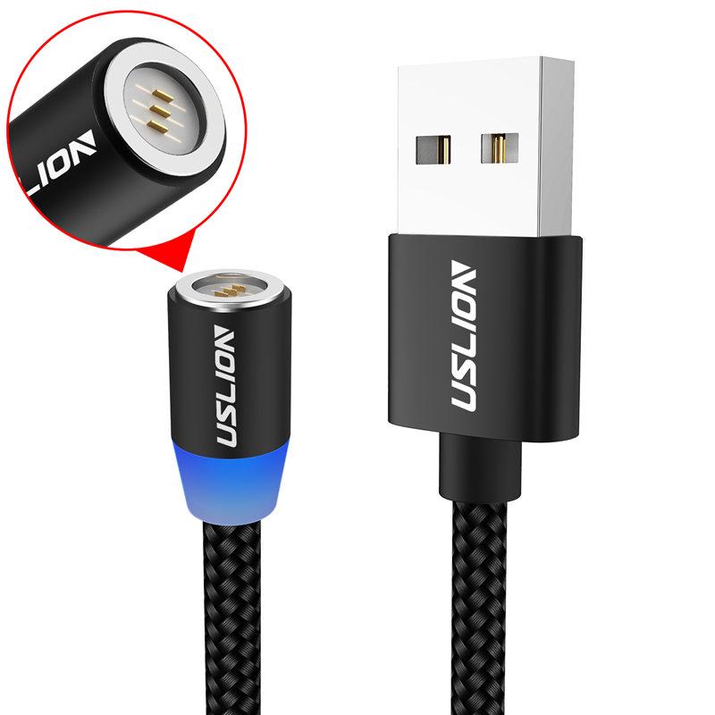 Magnetic Cable Quick Charge 3A USB Type C Cables 1m Wire Mobile Phone Fast Charging Data Cord