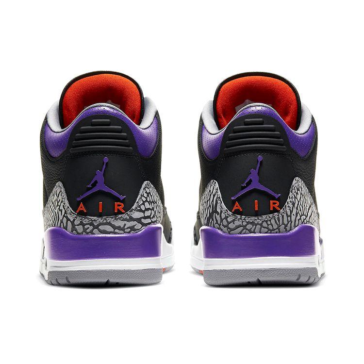 Кроссовки унисекс Air Jordan 3 Retro Court Purple Черный цементно-серый белый CT8532-050