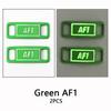 New AF1 Luminous Shoelaces Buckle Sneaker Decorations Glowing Metal Lock for Shoelace DIY Laces Chapa Shoe Accessories 2pcs/pair