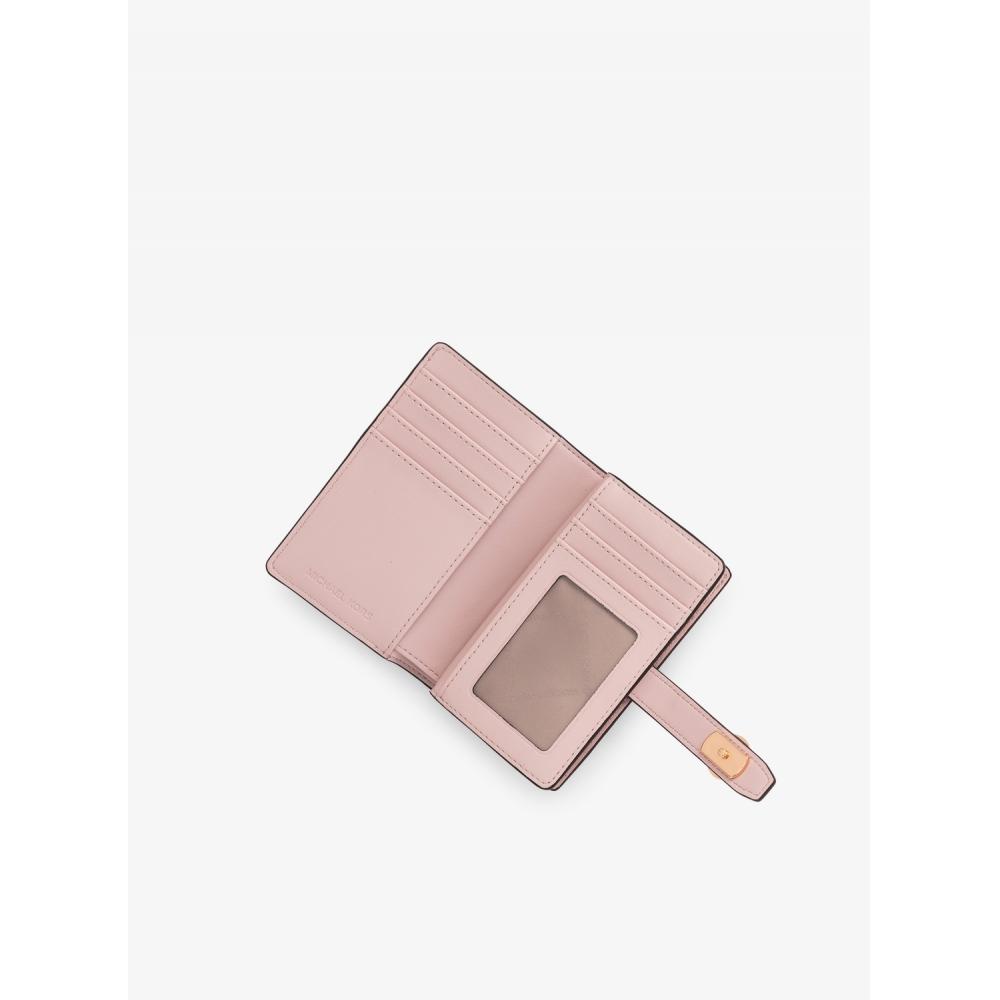 Michael Kors Greenwich Zip Around Tab Wallet Medium 35s5ggrf6v7278 Powder Blush