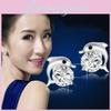Exquisite Ladies Dolphin's Love Rhinestone Ear Stud Earrings With Timeless Design
